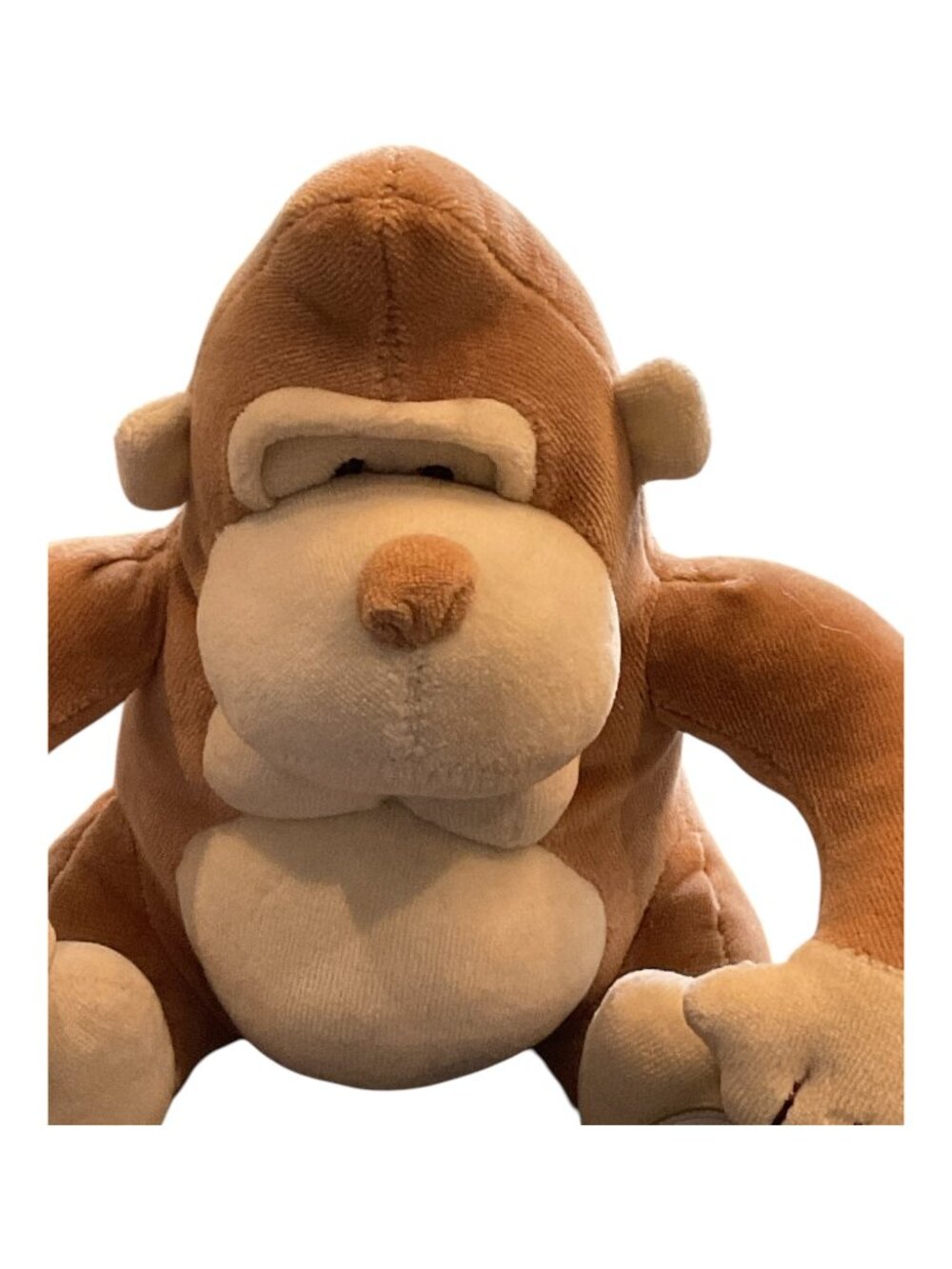 JANE GOODALL Plush Tan Gorilla Toy Embroidered Face - Picture 2 of 5